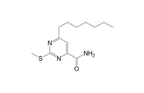 4-Pyrimidinecarboxamide, 6-heptyl-2-(methylthio)-