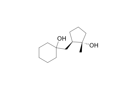 (1R*,2S*)1-[(2-Hydroxy-2-methyl-1-cyclopentyl)methyl]cyclohexan-1-ol