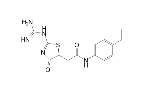 5-thiazoleacetamide, 2-[(aminoiminomethyl)amino]-N-(4-ethylphenyl)-4,5-dihydro-4-oxo-