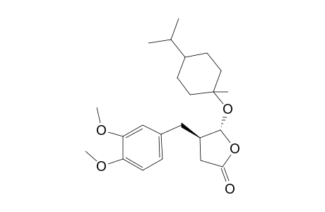 (-)-(4R,5R)-4-(3',4'-Dimethoxybenzyl)-5-(1-menthyloxy)butyrolactone