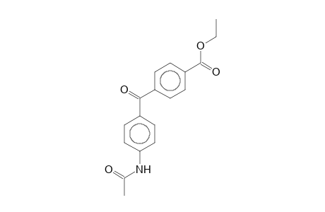 4-(4-Acetylaminobenzoyl)benzoic acid, ethyl ester