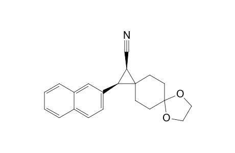 (1R*,2R*)-2-(2-Naphthyl)-7,10-dioxadispiro[2.2.4.2]dodecane-1-carbonitrile