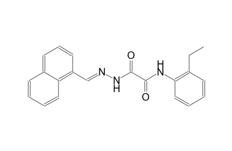 N-(2-ethylphenyl)-2-[(2E)-2-(1-naphthylmethylene)hydrazino]-2-oxoacetamide
