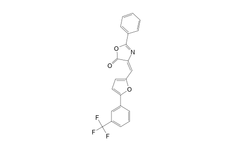 (4E)-2-PHENYL-4-([5-[3-(TRIFLUOROMETHYL)-PHENYL]-2-FURYL]-METHYLENE)-1,3-OXAZOL-5(4H)-ONE