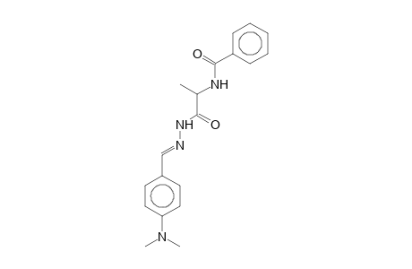 N-[2-[(N'E)-N'-[4-(dimethylamino)benzylidene]hydrazino]-2-keto-1-methyl-ethyl]benzamide