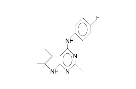 2,5,6-Trimethyl-N-(4-fluoro-phenyl)-7H-pyrrolo(2,3-D)pyrimidin-4-amine