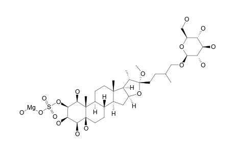 MAGNESIUM-26-O-BETA-D-GLUCOPYRANOSYL-22-METHOXY-5-BETA-FUROSTANE-1-BETA,3-BETA,4-BETA,5-BETA,26-PENTAHYDROXY-2-BETA-YL-SULFATE,MONOHYDROXID