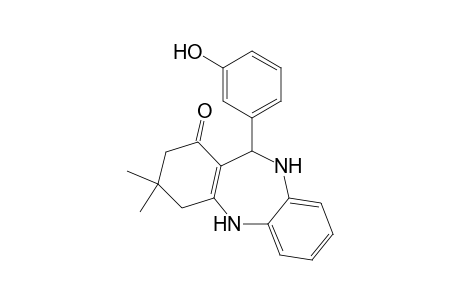 3,3-Dimethyl-2,3,4,5,10,11-hexahydro-11-[(3-hydroxy)phenyl]-1H-dibenzo[b,e][1,4]diazepin-1-one