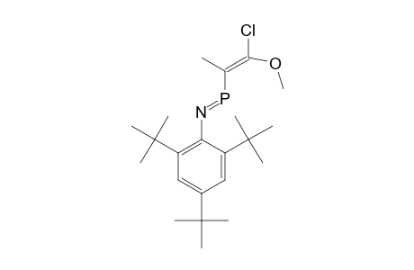 E-3-METHYL-4-METHOXY-1-(2,4,6-TRI-TERT.-BUTYLPHENYL)-4-CHLORO-1-AZAPHOSPHABUTA-1,3-DIENE