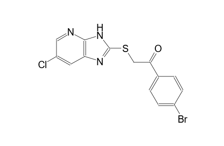 1-(4-bromophenyl)-2-[(6-chloro-3H-imidazo[4,5-b]pyridin-2-yl)sulfanyl]ethanone
