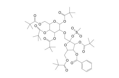 .alpha.-D-Glucopyranoside, 1,3,4,6-tetrakis-O-(2,2-dimethyl-1-oxopropyl)-.beta.-D-fructofuranosyl, 4-benzoate 3,6-bis(2,2-dimethylpropanoate) 2-methanesulfonate