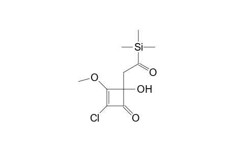2-Chloro-4-hydroxy-3-methoxy-4-[(trimethylsilyl)carbonylmethyl]-2-cyclobutenone