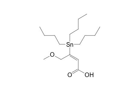 (E)-3-(Tributylstannyl)-4-methoxybut-2-enoic acid