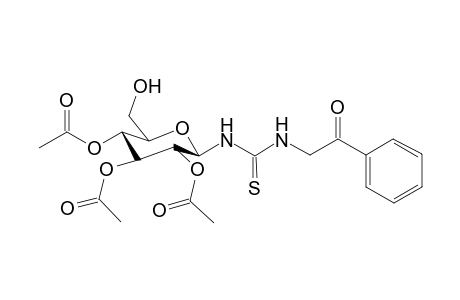 N-Phenacyl-N'-(2,3,4-tri-O-acetyl-.beta.D-glucopyranosyl)thiourea