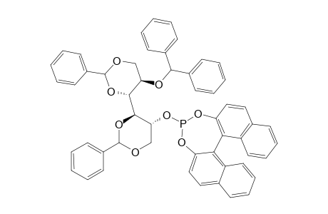 1,3:4,6-DI-O-BENZYLIDENE-2-O-DIPHENYLMETHYL-3-O-[(R)-2,2'-O,O-(1,1'-BINAPHTHYL)-DIOXOPHOSPHITE]-D-MANNITOL