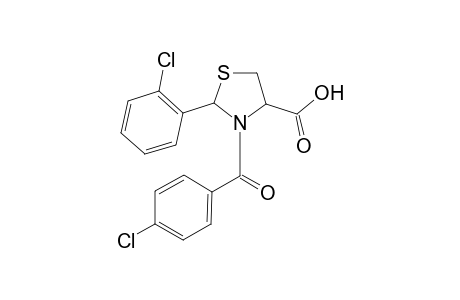 2-(2-Chlorophenyl)-3-(4-chlorophenyl)carbonyl-1,3-thiazolidine-4-carboxylic acid
