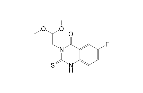 4(1H)-quinazolinone, 3-(2,2-dimethoxyethyl)-6-fluoro-2,3-dihydro-2-thioxo-