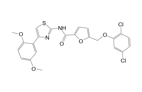 5-[(2,5-dichlorophenoxy)methyl]-N-[4-(2,5-dimethoxyphenyl)-1,3-thiazol-2-yl]-2-furamide