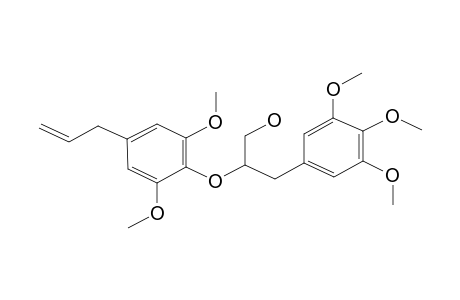 RHAPHIDECURSINOL-A;2-(4-ALLYL-2,6-DIMETHOXYPHENOXY)-3-(3,4,5-TRIMETHOXYPHENYL)-PROPAN-1-OL