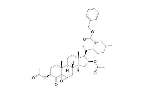 (22S,25R)-3-BETA,16-BETA-DIACETOXY-22,26-N-CBZ-EPIMINOCHOLESTAN-5,6-OXIDO-4-ONE