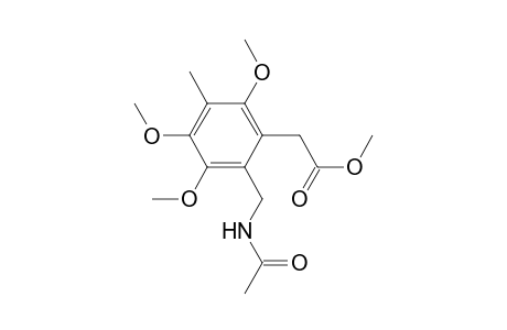 methyl 2-((acetylamino)methyl)-5-methyl-3,4,6-trimethoxyphenylacetate