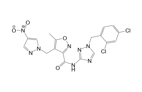 N-[1-(2,4-dichlorobenzyl)-1H-1,2,4-triazol-3-yl]-5-methyl-4-[(4-nitro-1H-pyrazol-1-yl)methyl]-3-isoxazolecarboxamide