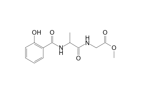 Glycine, N-[N-(2-hydroxybenzoyl)-.beta.-alanyl]-, methyl ester