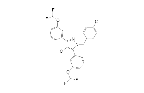 4-chloro-1-(4-chlorobenzyl)-3,5-bis[3-(difluoromethoxy)phenyl]-1H-pyrazole