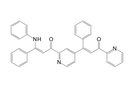 (Z)-1-{4-[(E)-3-Oxo-1-phenyl-3-(pyridin-2-yl)prop-1-en-1-yl]pyridin-2-yl}-3-phenyl-3-(phenylamino)prop-2-en-1-one