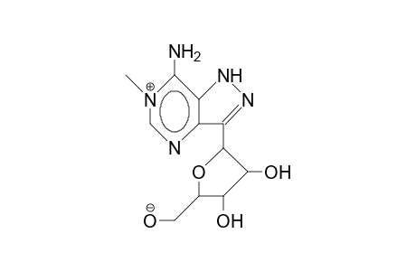 7-Amino-6-methyl-3-(.beta.-D-ribofuranosyl)-pyrazolo(4,3-D)pyrimidine