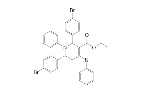 ETHYL-2,6-BIS-(4-BROMOPHENYL)-1-PHENYL-4-(PHENYLAMINO)-1,2,5,6-TETRAHYDROPYRIDINE-3-CARBOXYLATE
