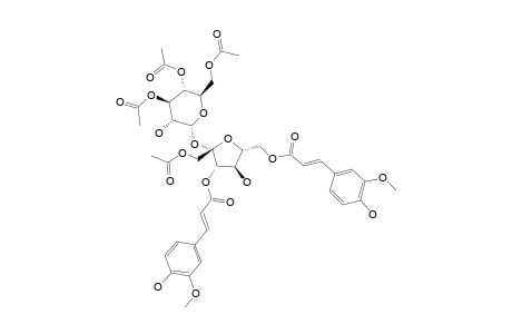 BETA-D-(1-O-ACETYL-3,6-O-DIFERULOYL)-FRUCOFURANOSYL-ALPHA-D-3',4',6'-O-TRIACETYLGLUCOPYRANOSIDE
