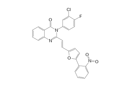 2-[2-(o-Nitrophenyl-2-furyl)vinyl]-3-(3-chloro-4-fluorophenyl)quizolin-4-one