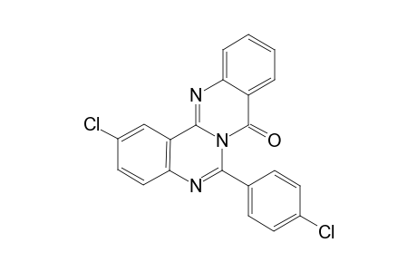 6-(p-Chlorophenyl)-2-chloro-3H-quinazolino[4,3-b]quinazolin-8-one