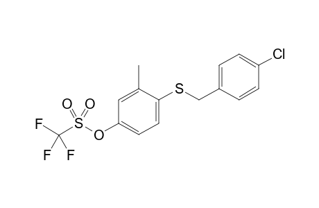 4-((4-Chlorobenzyl)thio)-3-methylphenyltrifluoromethanesulfonate