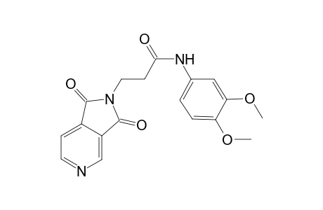 N-(3,4-dimethoxyphenyl)-3-(1,3-dioxo-1,3-dihydro-2H-pyrrolo[3,4-c]pyridin-2-yl)propanamide
