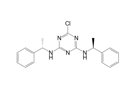 6-Chloranyl-N2,N4-bis[(1S)-1-phenylethyl]-1,3,5-triazine-2,4-diamine