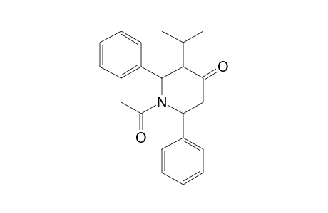 3-Isopropyl-2,6-diphenyl-4-piperidinone, ac derivative