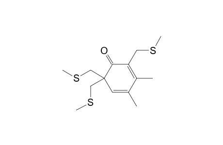 3,4-Dimethyl-2,6,6-tris(methylsulfanylmethyl)cyclohexa-2,4-dien-1-one