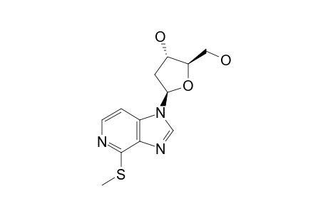 1-(2'-DEOXY-BETA-D-ERYTHRO-PENTOFURANOSYL)-4-(METHYLTHIO)-1H-IMIDAZO-[4,5-C]-PYRIDINE