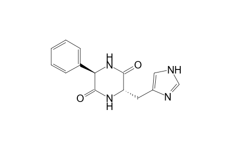 (3S,6R)-3-(1H-imidazol-5-ylmethyl)-6-phenyl-piperazine-2,5-dione