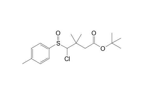 tert-Butyl 4-chloro-3,3-dimethyl-4-(p-tolylsulfinyl)butyrate
