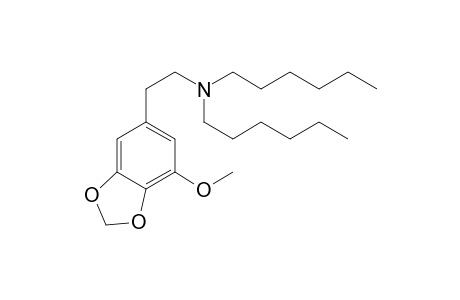 N,N-Dihexyl-3-methoxy-4,5-methylenedioxyphenethylamine