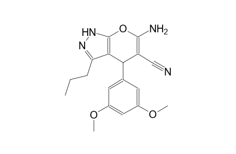 6-amino-4-(3,5-dimethoxyphenyl)-3-propyl-1,4-dihydropyrano[2,3-c]pyrazole-5-carbonitrile