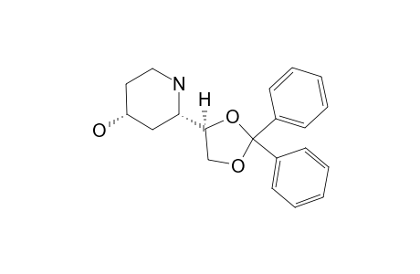 (+/-)-(2RS,4SR)-2-[(4SR)-2,2-DIPHENYL-1,3-DIOXOLAN-4-YL]-PIPERIDIN-4-OL