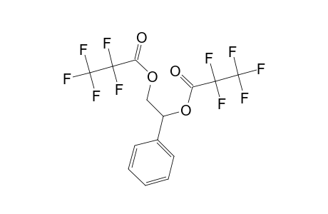 Propanoic acid, pentafluoro-, 1-phenyl-1,2-ethanediyl ester