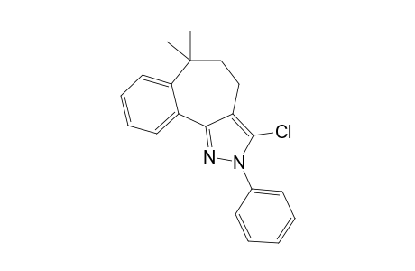 3-CHLORO-6,6-DIMETHYL-4,5,6-TRIHYDRO-2-PHENYL-BENZO-[6,7]-CYCLOHEPTA-[1,2-C]-PYRAZOLE