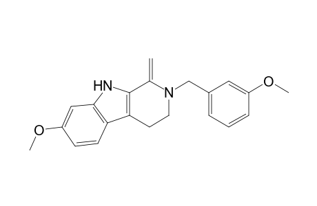 1H-Pyrido[3,4-b]indole, 2,3,4,9-tetrahydro-7-methoxy-2-[(3-methoxyphenyl)methyl]-1-methylene-