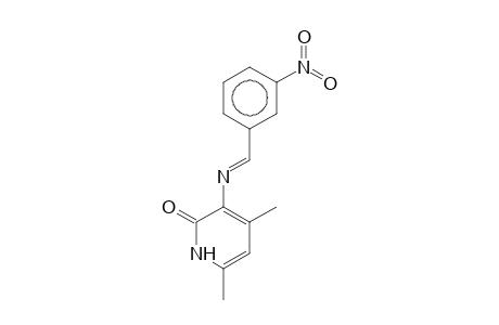 4,6-Dimethyl(1H)pyrid-2-one, -3-(3-nitrophenylmethylenamino)