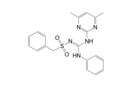 N-{(E)-anilino[(4,6-dimethyl-2-pyrimidinyl)amino]methylidene}(phenyl)methanesulfonamide